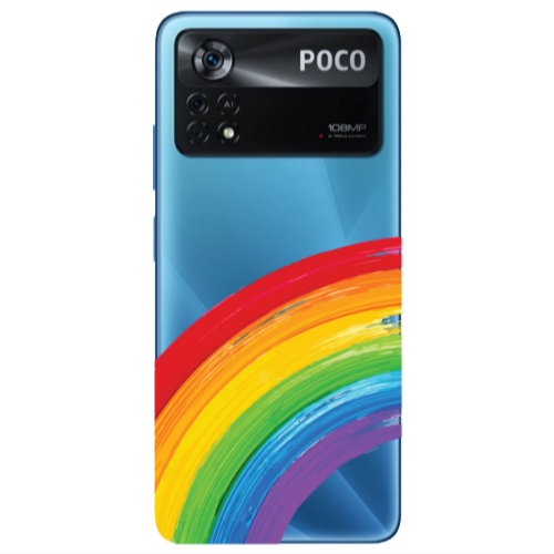 Xiaomi Poco X4 Pro Rainbow 3 Transparent Silicone TPU Θήκη