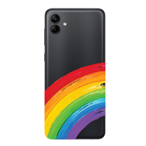 Samsung A04 Rainbow 3 Transparent Silicone TPU Θήκη