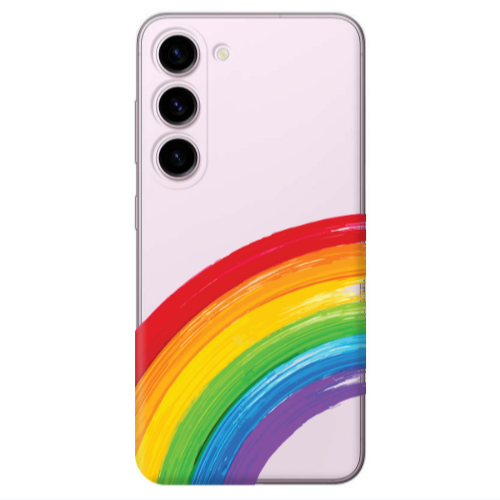Samsung S23 Rainbow 3 Transparent Silicone TPU Θήκη