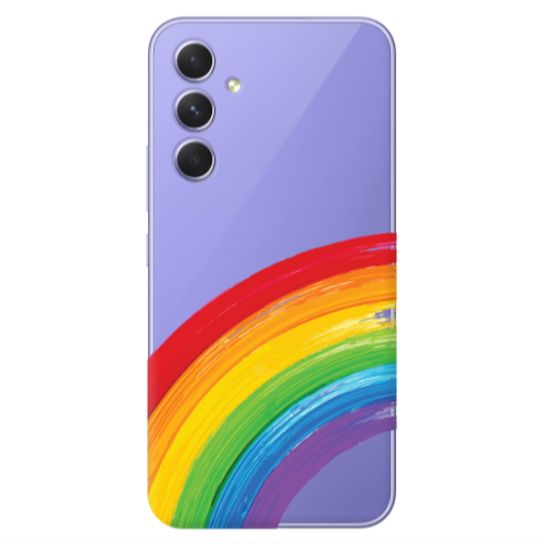 Samsung A54 Rainbow 3 Transparent Silicone TPU Θήκη