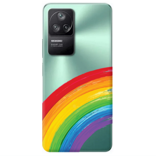 Xiaomi Poco F4 Rainbow 3 Transparent Silicone TPU Θήκη