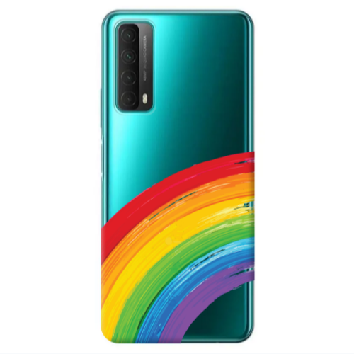 Huawei P Smart 2021 Rainbow 3 Transparent Silicone TPU Θήκη
