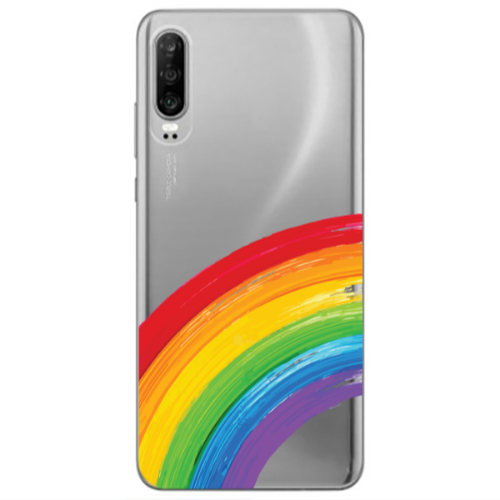 Huawei P30 Rainbow 3 Transparent Silicone TPU Θήκη