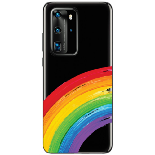 Huawei P40 Pro Rainbow 3 Transparent Silicone TPU Θήκη