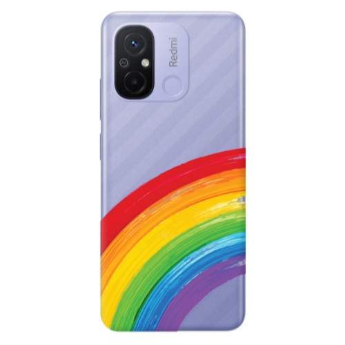 Xiaomi Redmi 12C Rainbow 3 Transparent Silicone TPU Θήκη