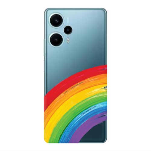 Xiaomi Poco F5 Rainbow 3 Transparent Silicone TPU Θήκη