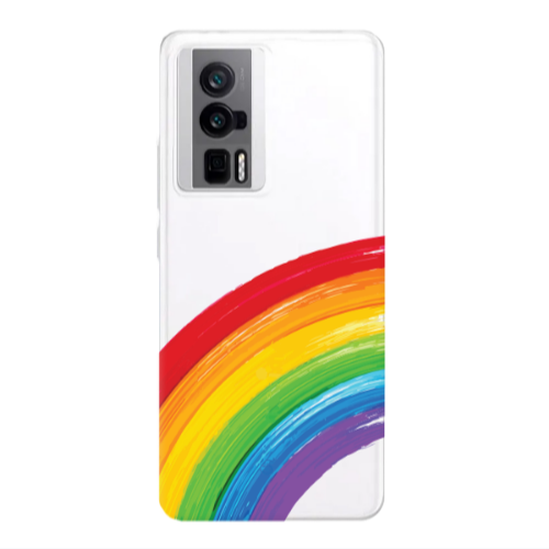 Xiaomi Poco F5 Pro Rainbow 3 Transparent Silicone TPU Θήκη