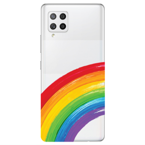Samsung A42 5G Rainbow 3 Transparent Silicone TPU Θήκη