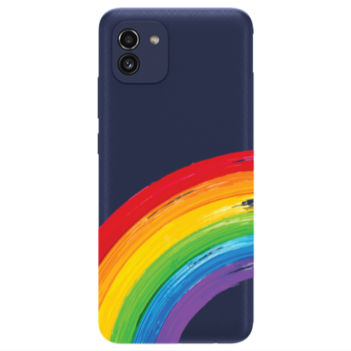 Samsung A03 Rainbow 3 Transparent Silicone TPU Θήκη