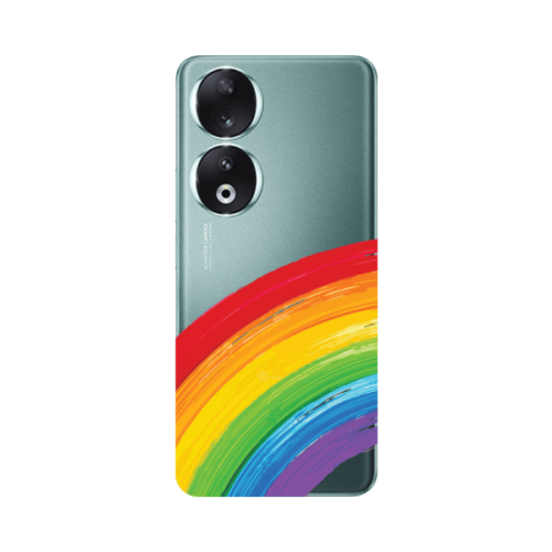 Honor 90 5G Rainbow 3 Transparent Silicone TPU Θήκη