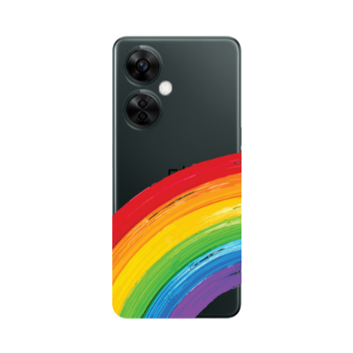 Oneplus Nord CE 3 Lite 5G Rainbow 3 Transparent Silicone TPU Θήκη