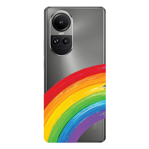 Oppo Reno10 5G Rainbow 3 Transparent Silicone TPU Θήκη