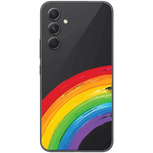 Samsung Galaxy A25 Rainbow 3 Transparent Silicone TPU Θήκη