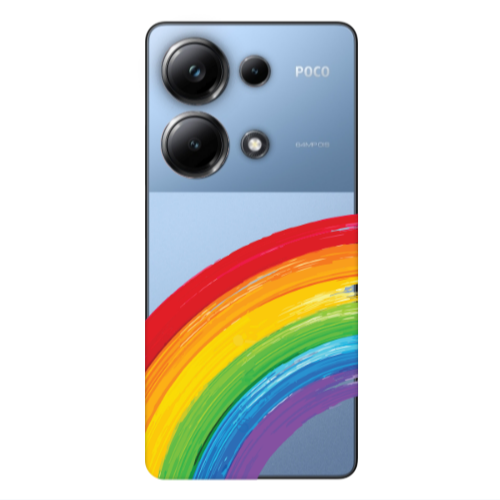 Xiaomi Poco M6 Pro 4G Rainbow 3 Transparent Silicone TPU Θήκη