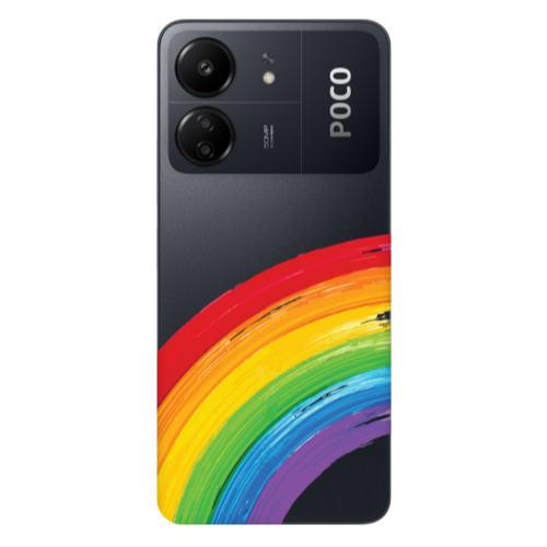 Xiaomi Poco C65 Rainbow 3 Transparent Silicone TPU Θήκη