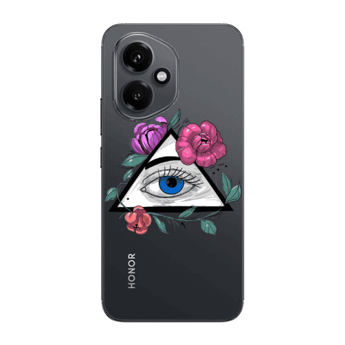 Honor Magic 400 Eye and flower Transparent Silicone TPU Θήκη