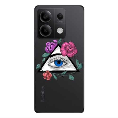 Xiaomi Redmi Note 13Pro 5G Eye and flower Transparent Silicone TPU Θήκη