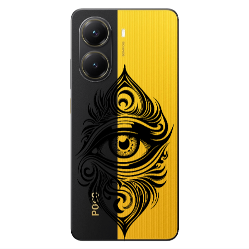Xiaomi Poco X7 Pro Eye patterned drawing Transparent Silicone TPU Θήκη