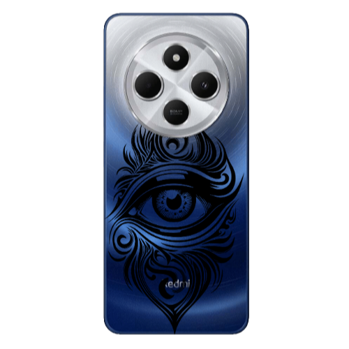 Xiaomi Redmi 14c Eye patterned drawing Transparent Silicone TPU Θήκη