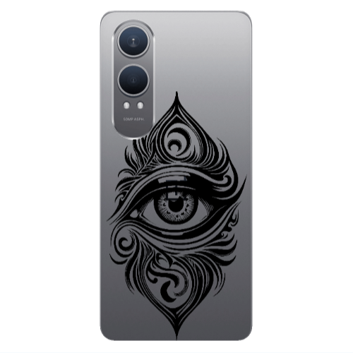 Oneplus Nord Ce 4 lite Eye patterned drawing Transparent Silicone TPU Θήκη