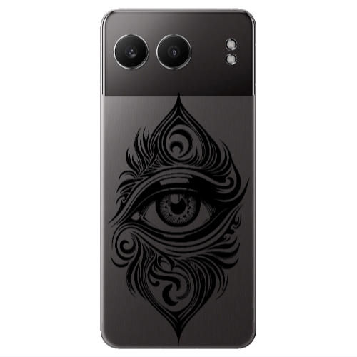 Oneplus Nord 4 Eye patterned drawing Transparent Silicone TPU Θήκη