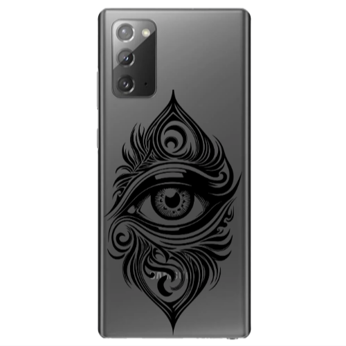 Samsung Note 20 Eye patterned drawing Transparent Silicone TPU Θήκη