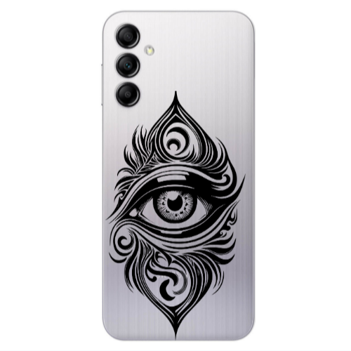 Samsung A14 5G Eye patterned drawing Transparent Silicone TPU Θήκη