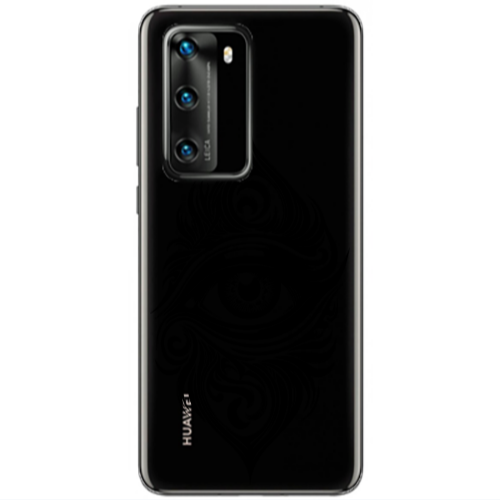 Huawei P40 Eye patterned drawing Transparent Silicone TPU Θήκη