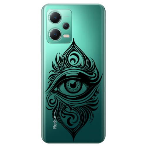 Xiaomi Redmi Note 12 Pro Plus 5G Eye patterned drawing Transparent Silicone TPU Θήκη
