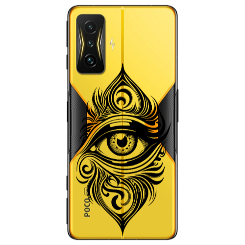 Xiaomi Poco F4 Gt Eye patterned drawing Transparent Silicone TPU Θήκη