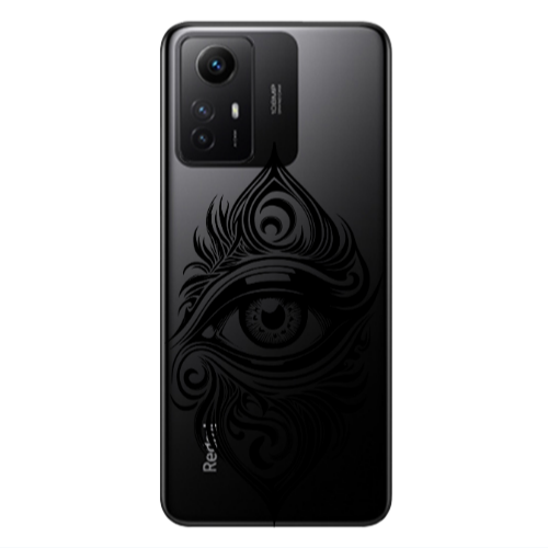 Xiaomi Redmi Note 12s Eye patterned drawing Transparent Silicone TPU Θήκη