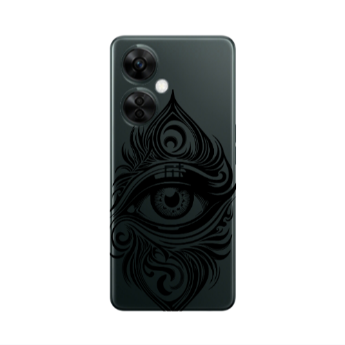 Oneplus Nord CE 3 Lite 5G Eye patterned drawing Transparent Silicone TPU Θήκη