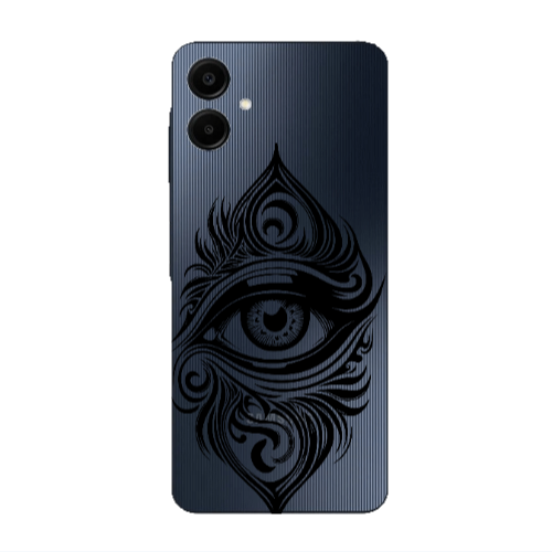 Samsung A06 Eye patterned drawing Transparent Silicone TPU Θήκη