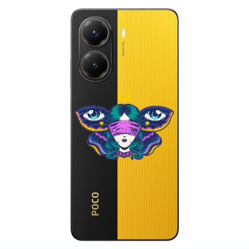 Xiaomi Poco X7 Pro Eye in my ear Transparent Silicone TPU Θήκη
