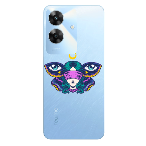 Realme Note 60 Eye in my ear Transparent Silicone TPU Θήκη