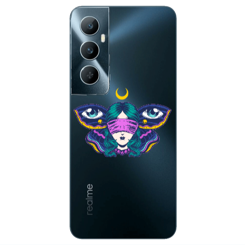 Realme C65 Eye in my ear Transparent Silicone TPU Θήκη