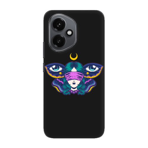 Honor Magic 400 Eye in my ear Black Colored Silicone TPU Θήκη