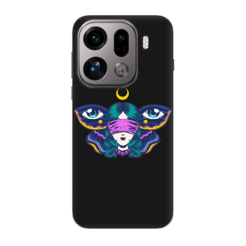 Oppo Find X9 Pro Eye in my ear Black Colored Silicone TPU Θήκη