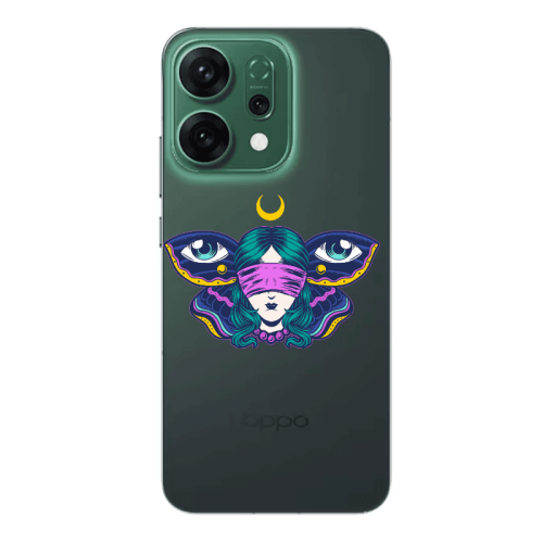 Oppo RENO 14 Eye in my ear Transparent Silicone TPU Θήκη