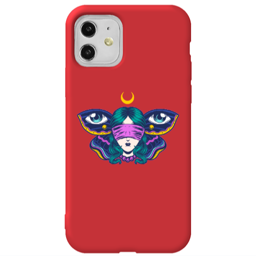 Apple iPhone 11  Eye in my ear Red Colored Silicone TPU Θήκη