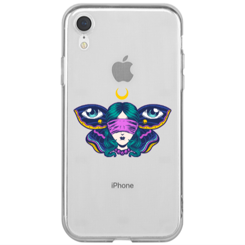Apple iPhone Xr Eye in my ear Transparent Silicone TPU Θήκη