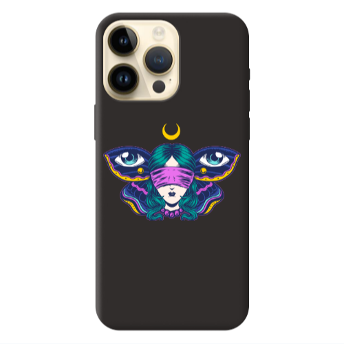 Apple iPhone 13 Pro Max Eye in my ear Black Colored Silicone TPU Θήκη