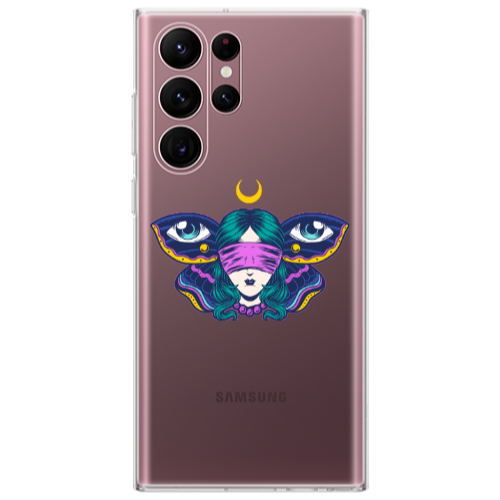 Samsung S22 Ultra Eye in my ear Transparent Silicone TPU Θήκη