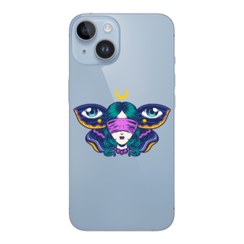 Apple iPhone 14  Eye in my ear Transparent Silicone TPU Θήκη