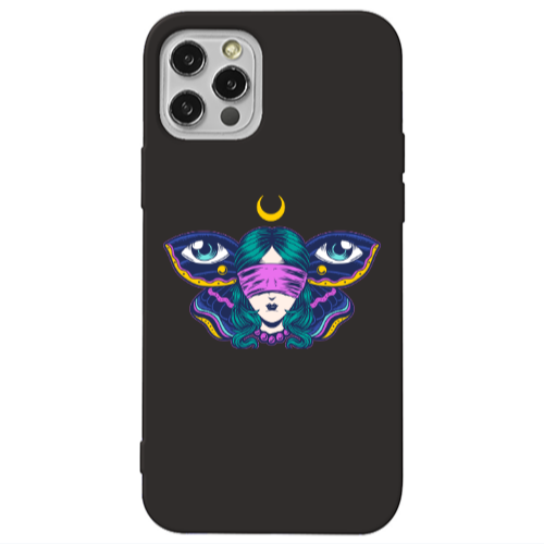 Apple iPhone 13 Pro Eye in my ear Black Colored Silicone TPU Θήκη