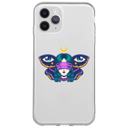 Apple iPhone 12 Pro Max Eye in my ear Transparent Silicone TPU Θήκη