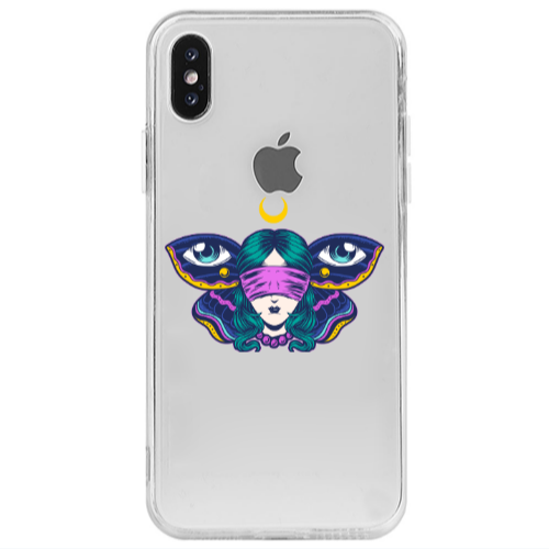 Apple iPhone Xs Max Eye in my ear Transparent Silicone TPU Θήκη