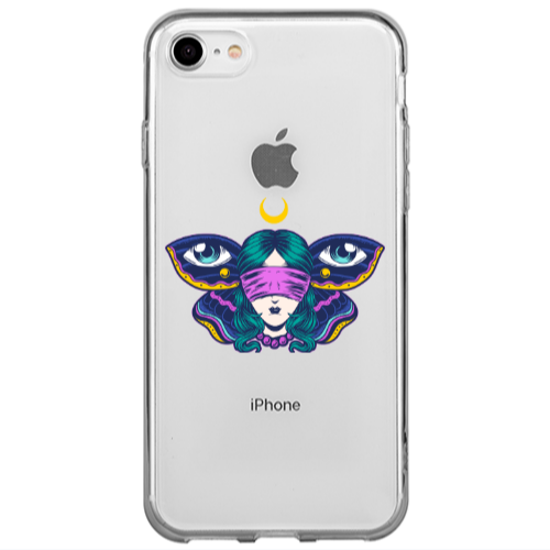 Apple iPhone 7 Eye in my ear Transparent Silicone TPU Θήκη