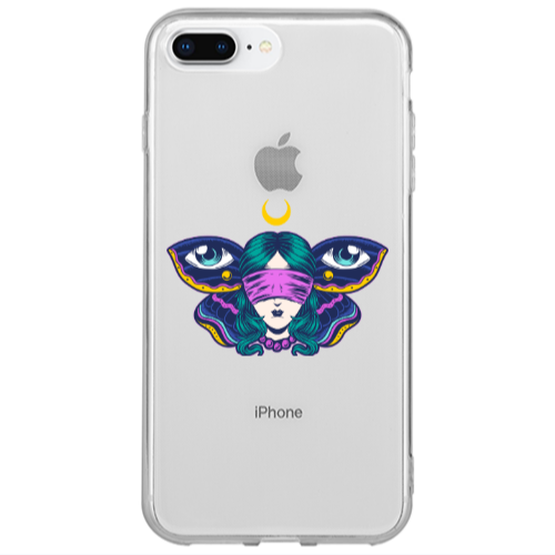 Apple iPhone 7 Plus Eye in my ear Transparent Silicone TPU Θήκη