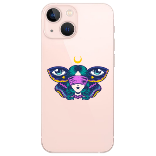 Apple iPhone 13 Mini Eye in my ear Transparent Silicone TPU Θήκη